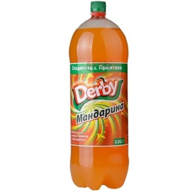 TANGERINE CARBONATED DRINK 3L "DERBY" PRICE PER PCS.
