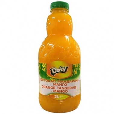PUNSCH DRINK ORANGE, TANGERINE AND MANGO 2L "DERBY" PRICE PER PCS.