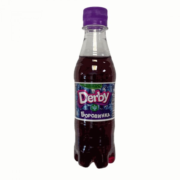 BLUEBERRY CARBONATED DRINK 300ML "DERBY" 12PCS IN PACK, PRICE PER PCS.