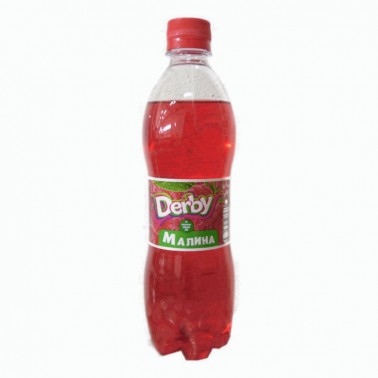 RASPBERRY CARBONATED DRINK 500ML "DERBY" 12PCS IN PACK, PRICE PER PCS.