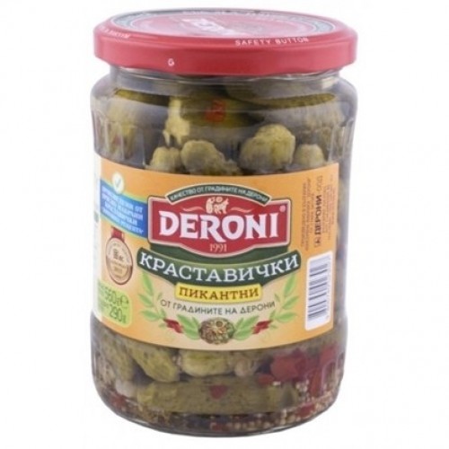 SPICY PICKLES 560GR "DERONI" PRICE PER PCS.