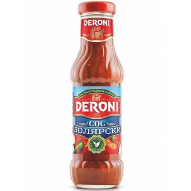TOMATO SAUCE 325GR BOLYARSKI "DERONI" 6PCS IN BOX, PRICE PER PCS.