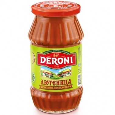 LYUTENITSA 525GR HOMEMADE FINELY GROUND "DERONI" PRICE PER PCS.