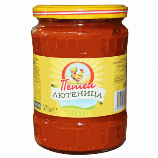 LYUTENITSA PETEL 575GR TRADITIONAL "DERONI" 6PCS IN BOX, PRICE PER PCS.