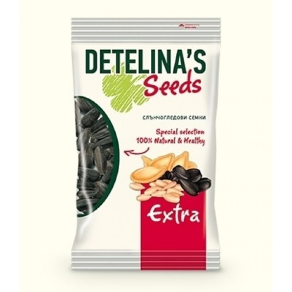 SUNFLOWER SEEDS EXTRA 100GR "DETELINA" 20PCS IN PACK, PRICE PER PCS.