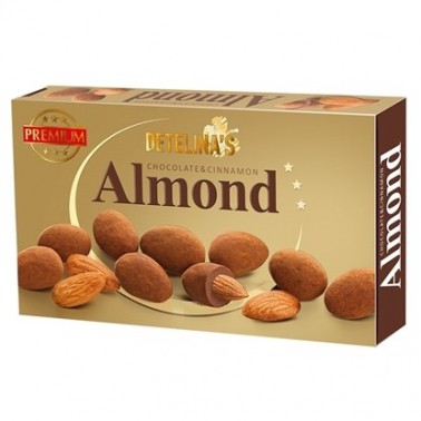 ALMOND CHOCOLATE CINNAMON 120GR "DETELINA" 10PCS IN PACK, PRICE PER PCS.