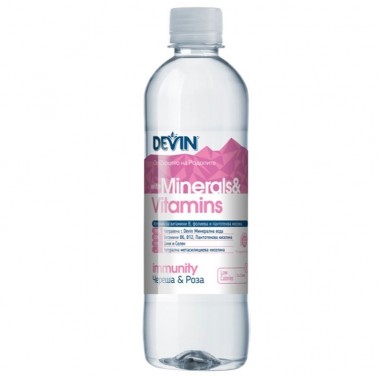 VITAMIN WATER 425ML CHERRY AND ROSE "DEVIN" 6PCS IN PACK, PRICE PER PCS.