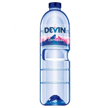SPRING WATER 1L "DEVIN" 6PCS IN A PACK, PRICE PER PCS.