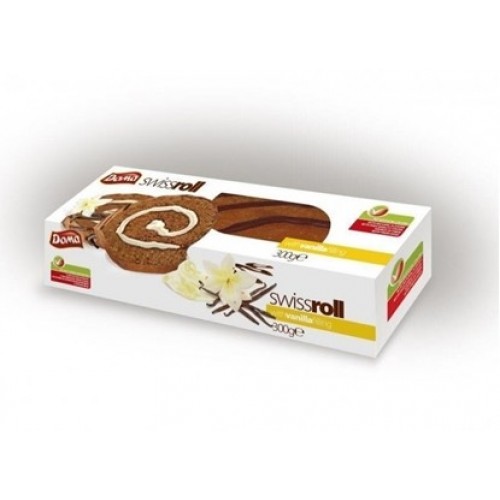 CAKEROLL VANILLA  DECORATION 300GR "DOMA" 10PCS IN BOX, PRICE PER PCS.