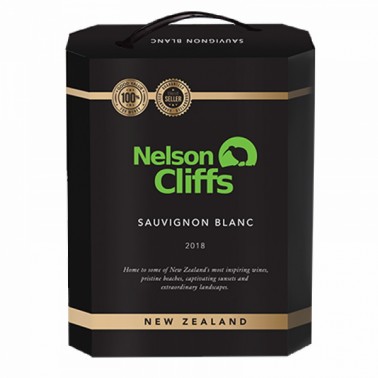WINE WHITE NELSON CLIFFS SAUVIGNON BLANC 3L 13.5% ''DOMAIN MENADA" 3PCS IN PACK, PRICE PER PCS.