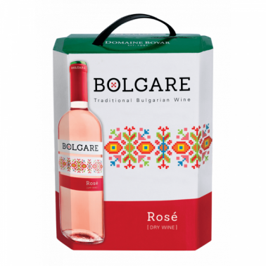 WINE BOLGARE ROSÉ 3L 12.5% ''DOMAINE BOYAR" 3PCS IN PACK, PRICE PER PCS.