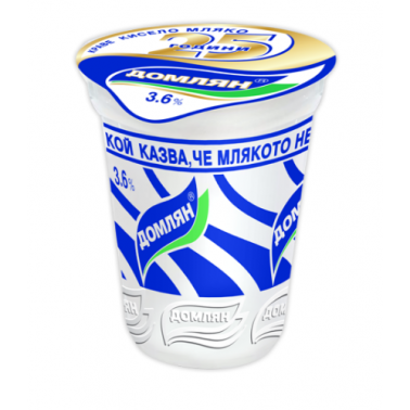 YOGHURT 3.6% 500GR "DOMLYAN" PRICE PER PCS.