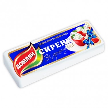 WHITE COW CHEESE FOR CONNOISSEURS VAC 500GR "DOMLYAN" PRICE PER PCS.
