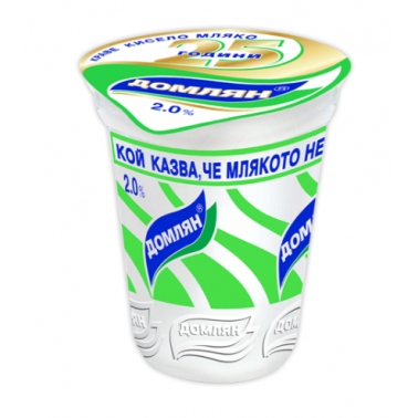YOGHURT 2% 500GR "DOMLYAN" PRICE PER PCS.