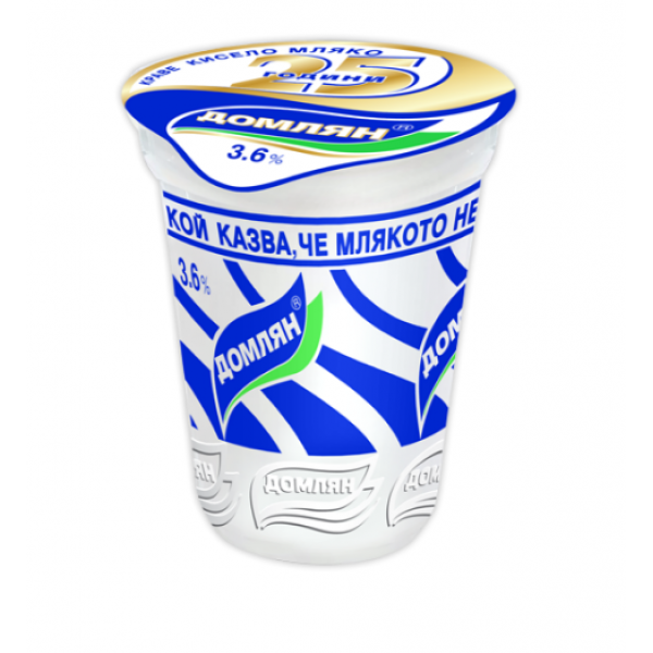 YOGHURT 3.6% 400GR "DOMLYAN" PRICE PER PCS.