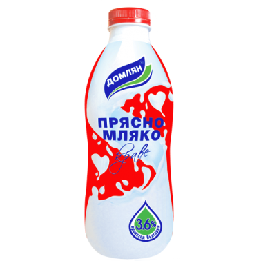FRESH MILK 3.6% 1L "DOMLYAN" PRICE PER PCS.