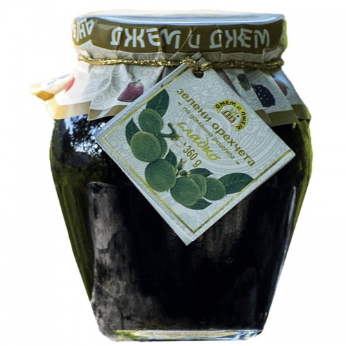 JAM POTJAR 360GR GREEN WALNUTS "JAM AND JAM" PRICE PER PCS.