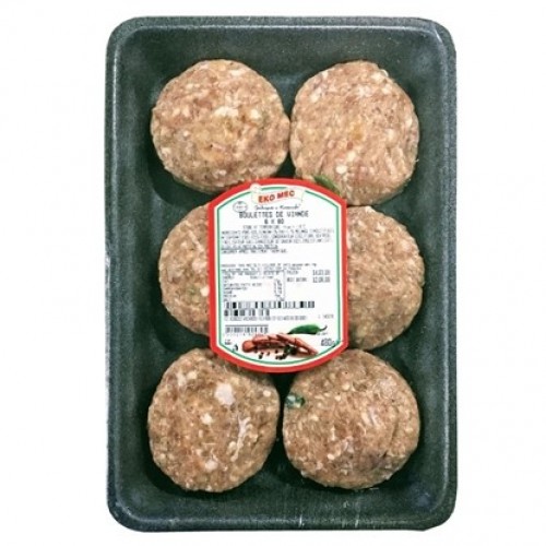 MEATBALLS 80GR "EKOMES" 6PCS IN PLATE, PRICE PER PLATE