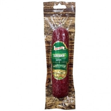 VEAL DRY SALAMI LARDED 180GR VACUUM "EKOMES" PRICE PER PCS.