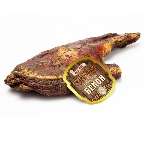 RAW DRIED BACON "EKOMES" PRICE PER KG.