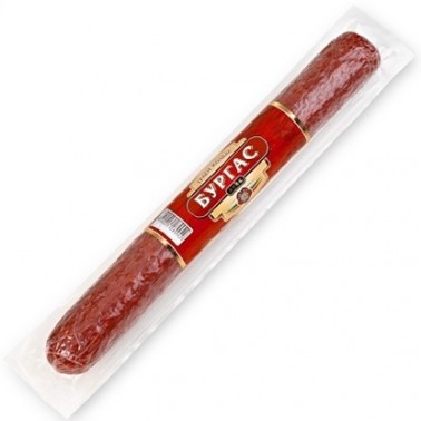 DRY SALAMI LARDED BURGAS LUX VACUUM "ELITMES" PRICE PER KG.