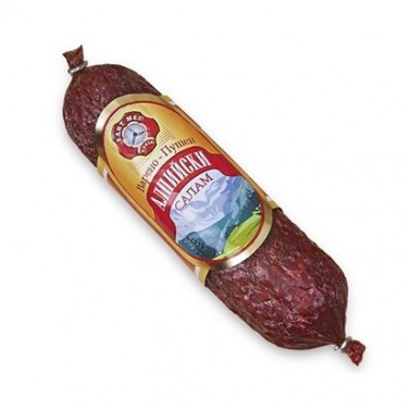 DRY SALAMI LARDED ALPINE "ELITMES" PRICE PER KG.