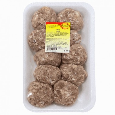 MEATBALLS NATURAL 100GR "ELKO" 10PCS IN PLATE, PRICE PER PLATE