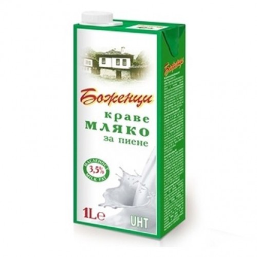 FRESH MILK UHT BOZHENTSI 3.5% 1L "ELVI" PRICE PER PCS.