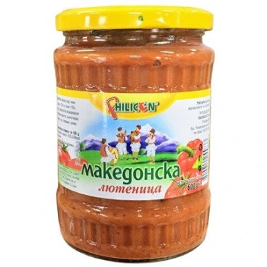 LYUTENITSA 600GR MAKEDONSKA "PHILICON" 6PCS IN BOX, PRICE PER PCS.
