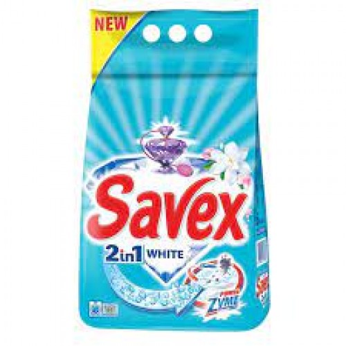 DETERGENT FABRIC WASH SAVEX 2IN1 WHITE 1.8KG "FICOSOTA" PRICE PER PCS.