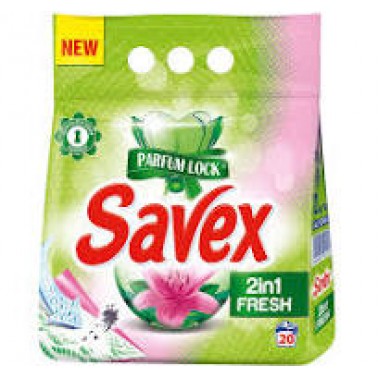 DETERGENT FABRIC WASH SAVEX PARFUME LOCK 2/1 FRESH 4KG "FICOSOTA" PRICE PER PCS.