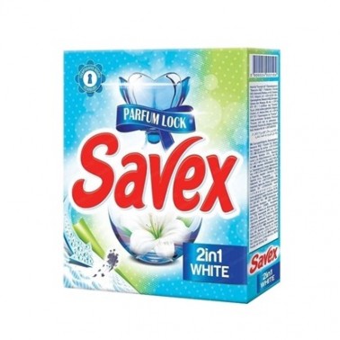 DETERGENT FABRIC WASH SAVEX 2IN1 WHITE 300GR "FICOSOTA" PRICE PER PCS.