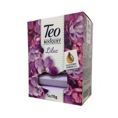 TEO SOAP LILAC PURPLE 70GR "FICOSOTA" 5PCS IN BOX, PRICE PER PCS.