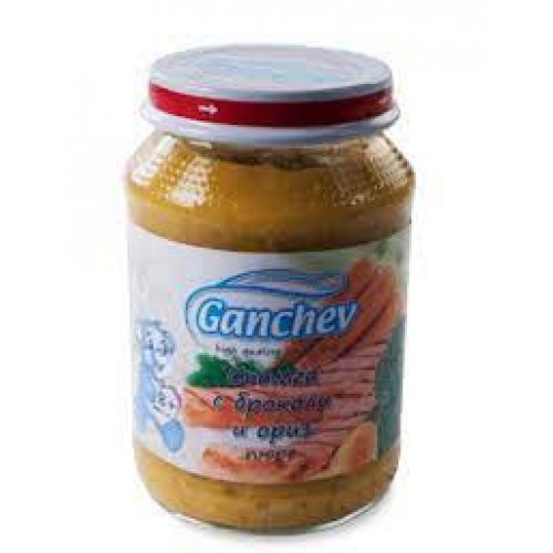 MASH SALMON, BROCCOLI AND RICE 190GR "GANCHEV" PRICE PER PCS.