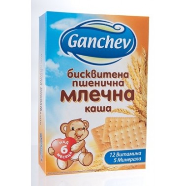 BISCUIT WHEAT MILK MUSH 200GR "GANCHEV" PRICE PER PCS.