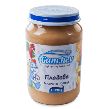 MILK MUSH WITH FRUITS 190GR "GANCHEV" PRICE PER PCS.