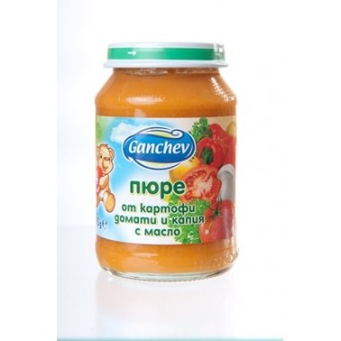 MASH POTATOES, TOMATOES, RED PEPPER AND BUTTER 190GR "GANCHEV" PRICE PER PCS.