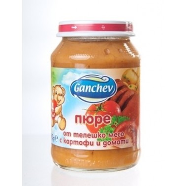 MASH VEAL MEAT WITH POTATOES, TOMATOES 190GR "GANCHEV" PRICE PER PCS.