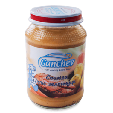 MASH SALMON WITH VEGETABLES 190GR "GANCHEV" PRICE PER PCS.
