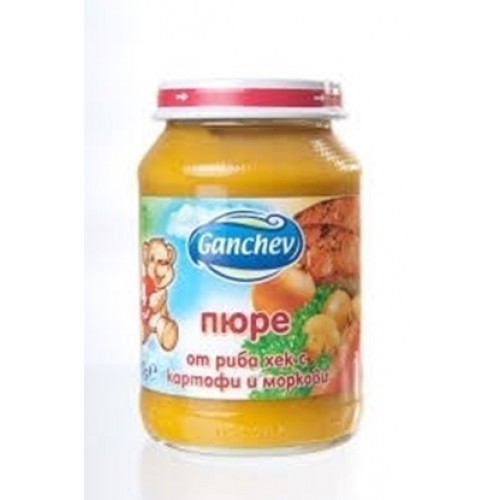 MASH HAKE FISH WITH POTATOES AND CARROTS 190GR "GANCHEV" PRICE PER PCS.
