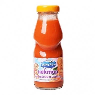 NECTAR APRICOT AND CARROTS 200ML "GANCHEV" PRICE PER PCS.
