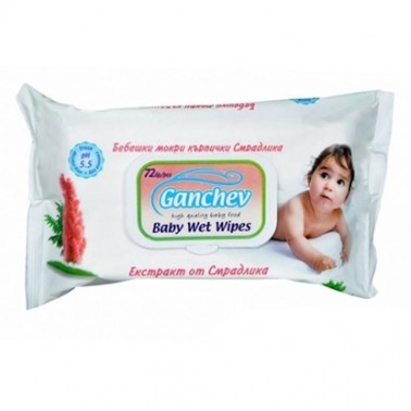 WET NAPKINS SUMAC LID "GANCHEV" 72PCS IN PACK, PRICE PER PACK
