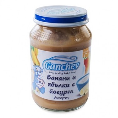 DESSERT BANANA AND APPLES WITH YOGHURT 190GR "GANCHEV" PRICE PER PCS.