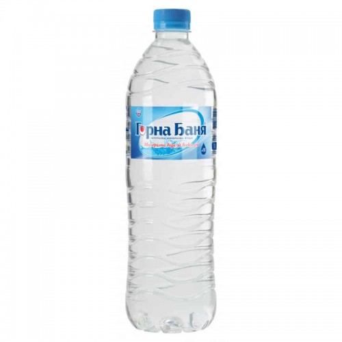 MINERAL WATER 1L "GORNA BANIA" 6PCS IN PACK, PRICE PER PCS.