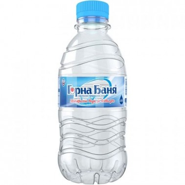 MINERAL WATER 0.33L "GORNA BANIA" 12PCS IN PACK, PRICE PER PCS.