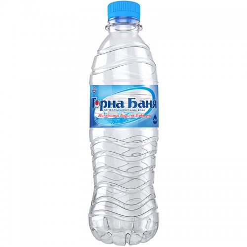 MINERAL WATER 0.5L "GORNA BANIA" 12PCS IN PACK, PRICE PER PCS.