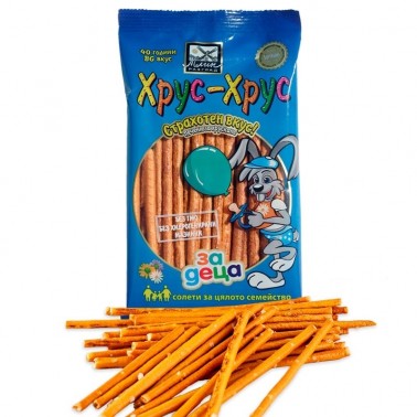 SALTED STICKS FOR KIDS 60GR "HRUS-HRUS", 50PCS IN PACK, PRICE PER PCS.