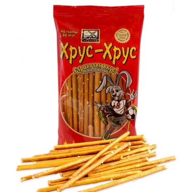 SALT STICKS RAZGRAD 60GR "HRUS-HRUS", 50PCS IN PACK, PRICE PER PCS.