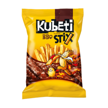 KUBETI STIX BBQ 20GR "KUBETI", 27PCS IN BOX, PRICE PER PCS.
