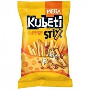 KUBETI MEGA STIX CHEESE 50GR "KUBETI", 16PCS IN BOX, PRICE PER PCS.